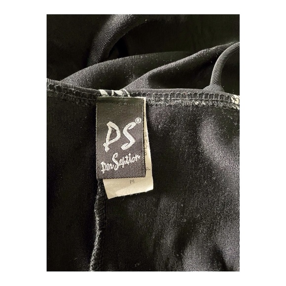 P&S Women’s  Black Floral  Stretch Summer Dress, M - Picture 5 of 6